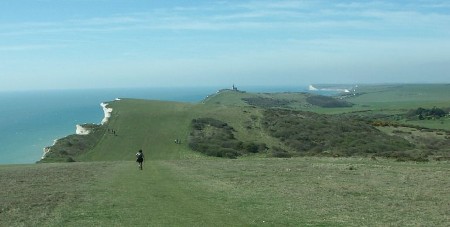 Heading towards the old Belle Tout Lighthouse